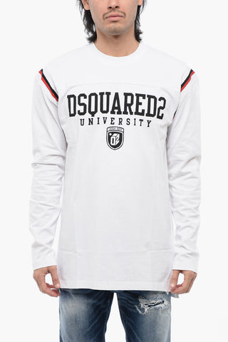 T-Shirt Varsity mit Kontrastdruck