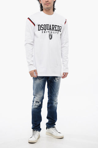 T-Shirt Varsity mit Kontrastdruck
