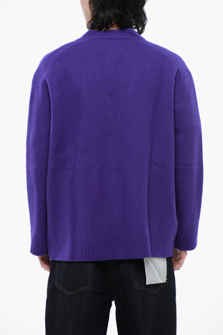 Boiled-Wool Cardigan