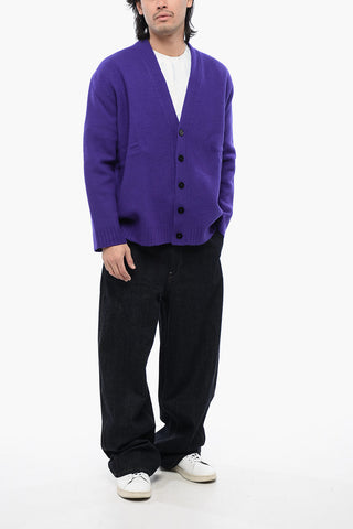 Boiled-Wool Cardigan