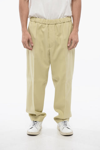 Pleated Pants With Drawstring