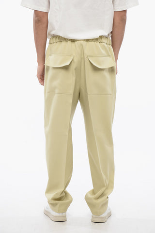 Pleated Pants With Drawstring