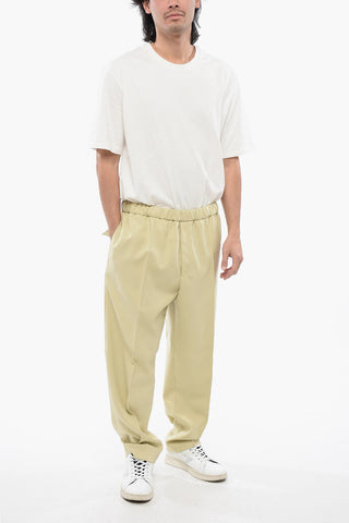 Pleated Pants With Drawstring