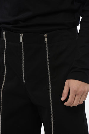 Pantaloni A Vita Alta Con Zip
