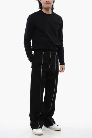 Pantaloni A Vita Alta Con Zip