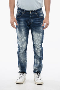 Twisted Leg Jeans MICK Bleached Effect 17 cm