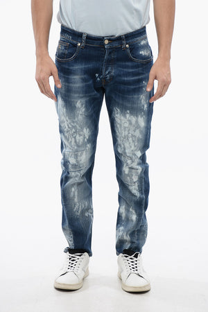Twisted Leg Jeans MICK Bleached Effect 17 cm