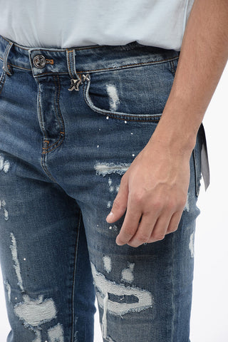 Distressed Effect SKY Skinny Fit Jeans 15 cm