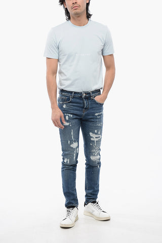 Distressed Effect SKY Skinny Fit Jeans 15 cm