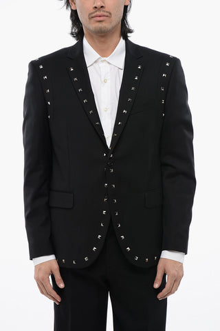 Virgin Wool NUSETTO Blazer With Stud Details