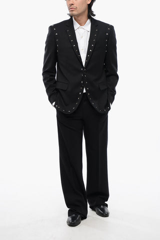 Virgin Wool NUSETTO Blazer With Stud Details