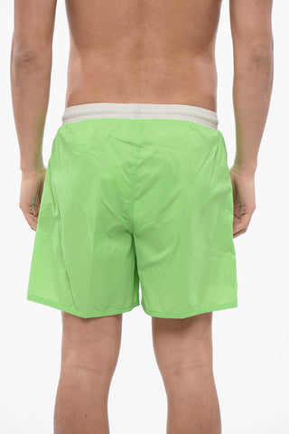 Two-Tone Boxer Swim Briefs