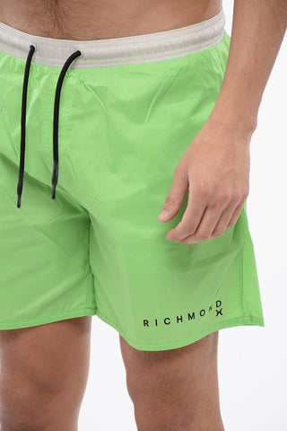 Two-Tone Boxer Swim Briefs
