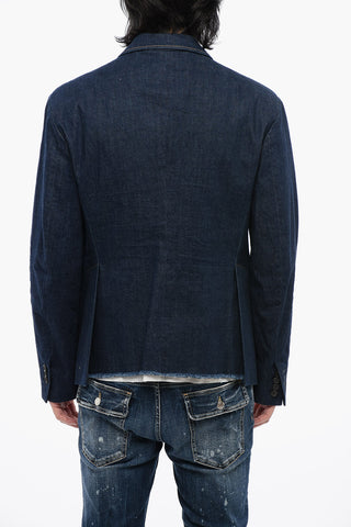 Denim Blazer CATEN BROS with Exposed Seams