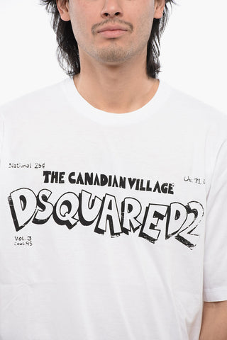 라운드넥 티셔츠 CANADIAN VILLAGE 앞면 프린트