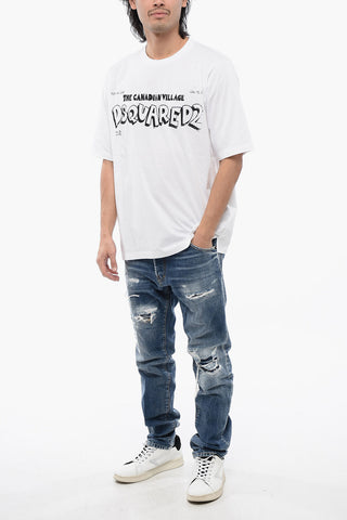 라운드넥 티셔츠 CANADIAN VILLAGE 앞면 프린트