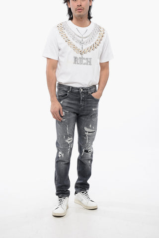 Distressed Effect SKY Skinny Fit Jeans 16 cm