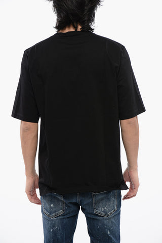 Crew Neck D2 SUBURBAN Skater Fit Cotton T-Shirt