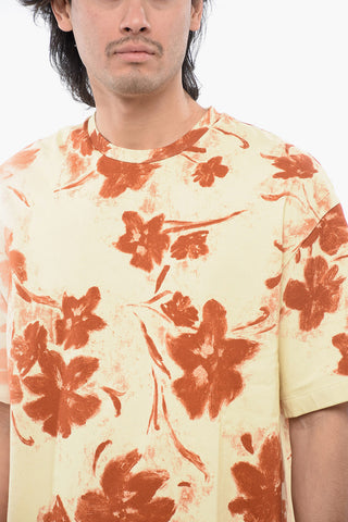 Floral Print Short Sleeved T-shirt