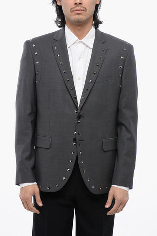 Virgin Wool NUSETTO Blazer With Stud Details