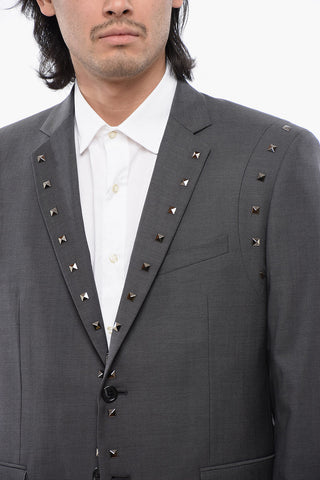 Virgin Wool NUSETTO Blazer With Stud Details