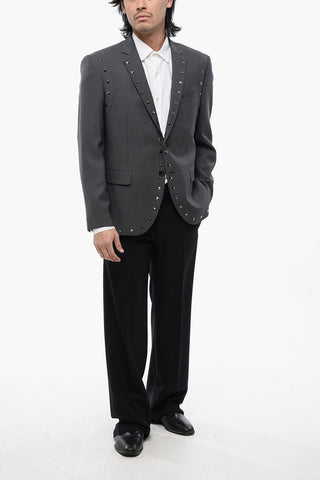 Virgin Wool NUSETTO Blazer With Stud Details