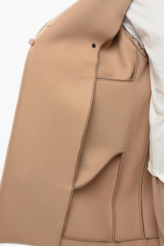 더블 브레스티드 울 코트