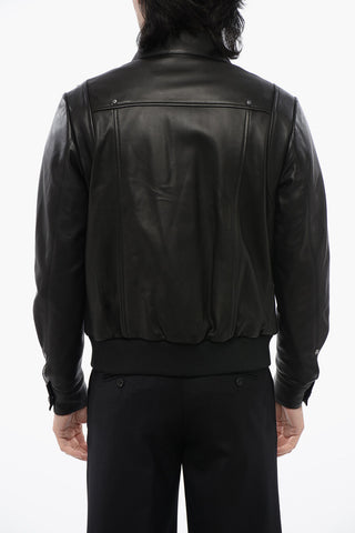 Bomber In Pelle MUZAN Con Dettagli Borchie