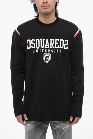 T-Shirt Varsity mit Kontrastdruck