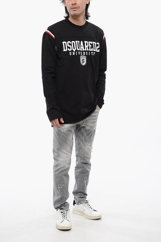 T-Shirt Varsity mit Kontrastdruck