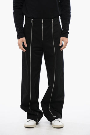 Pantaloni A Vita Alta Con Zip