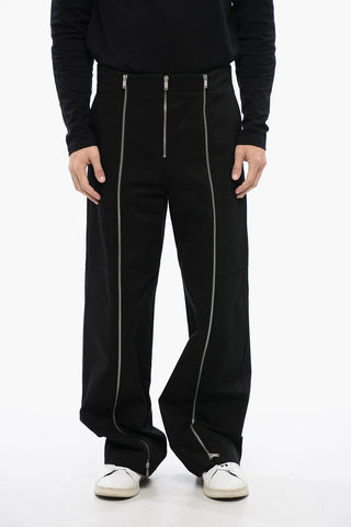 High-Waist Trousers With Zip