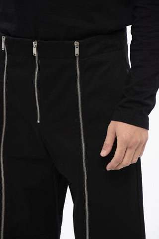 High-Waist Trousers With Zip