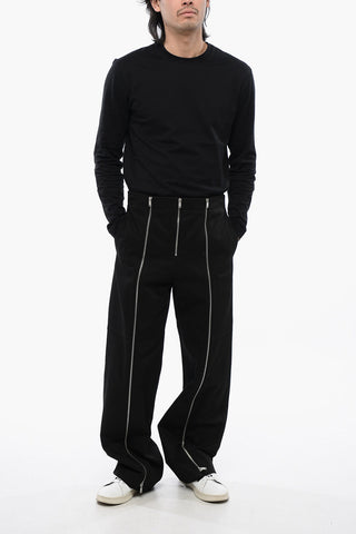 High-Waist Trousers With Zip