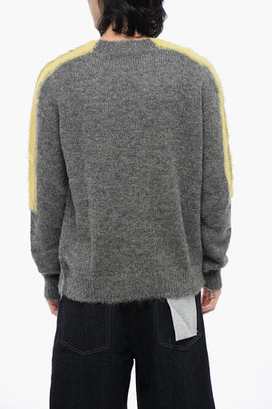 Wool Sweater with Contrasting Bands