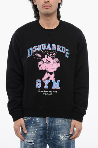 Crew Neck Cool Fit D2 GYM Brushed Cotton Sweatshirt