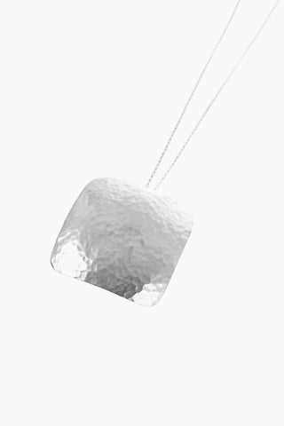 Silver HAILSTORM Necklace with Interchangeable Silk Straps