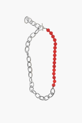 Collana a Catena SOLIDITY in Argento con Perline