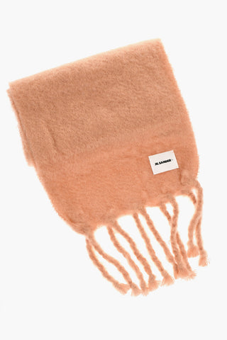 Sciarpa in Misto Mohair con Fondo Frangiato