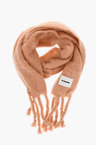 Sciarpa in Misto Mohair con Fondo Frangiato