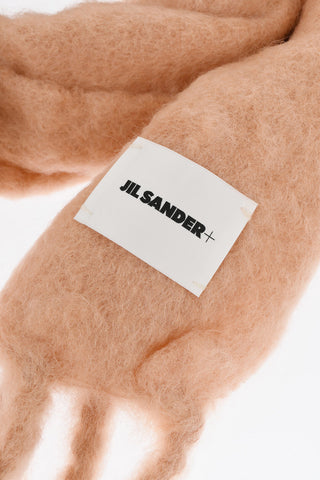 Sciarpa in Misto Mohair con Fondo Frangiato