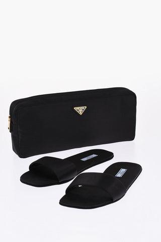 Satine Leisure Slides With Soft Case