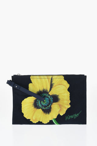 PARIS Pochette POPPY in Twilli di Cotone con Maxi Ricamo