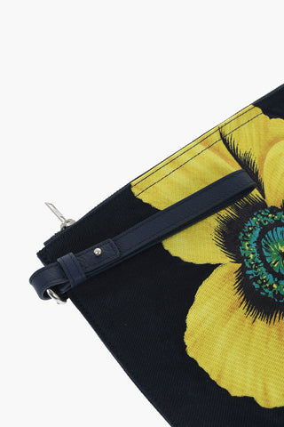 PARIS Pochette POPPY in Twilli di Cotone con Maxi Ricamo