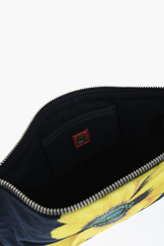 PARIS Pochette POPPY in Twilli di Cotone con Maxi Ricamo
