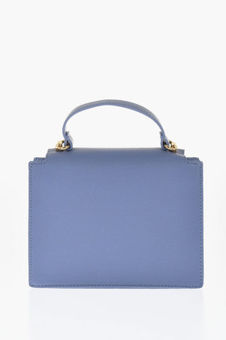 LOVE Borsa in Pelle Vegan Martellata con Logo Effetto Dorato