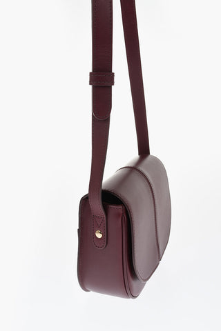 Solid Color Leather BETTY Crossbody Bag