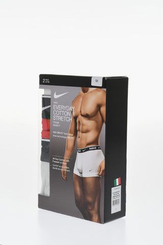 Set 3 Boxer in Cotone Stretch con Logo a Contrasto