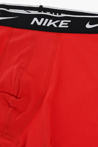 Set 3 Boxer in Cotone Stretch con Logo a Contrasto