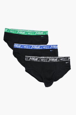 Set 3 Paia di Slip in Cotone Stretch con Banda Elastica Logata